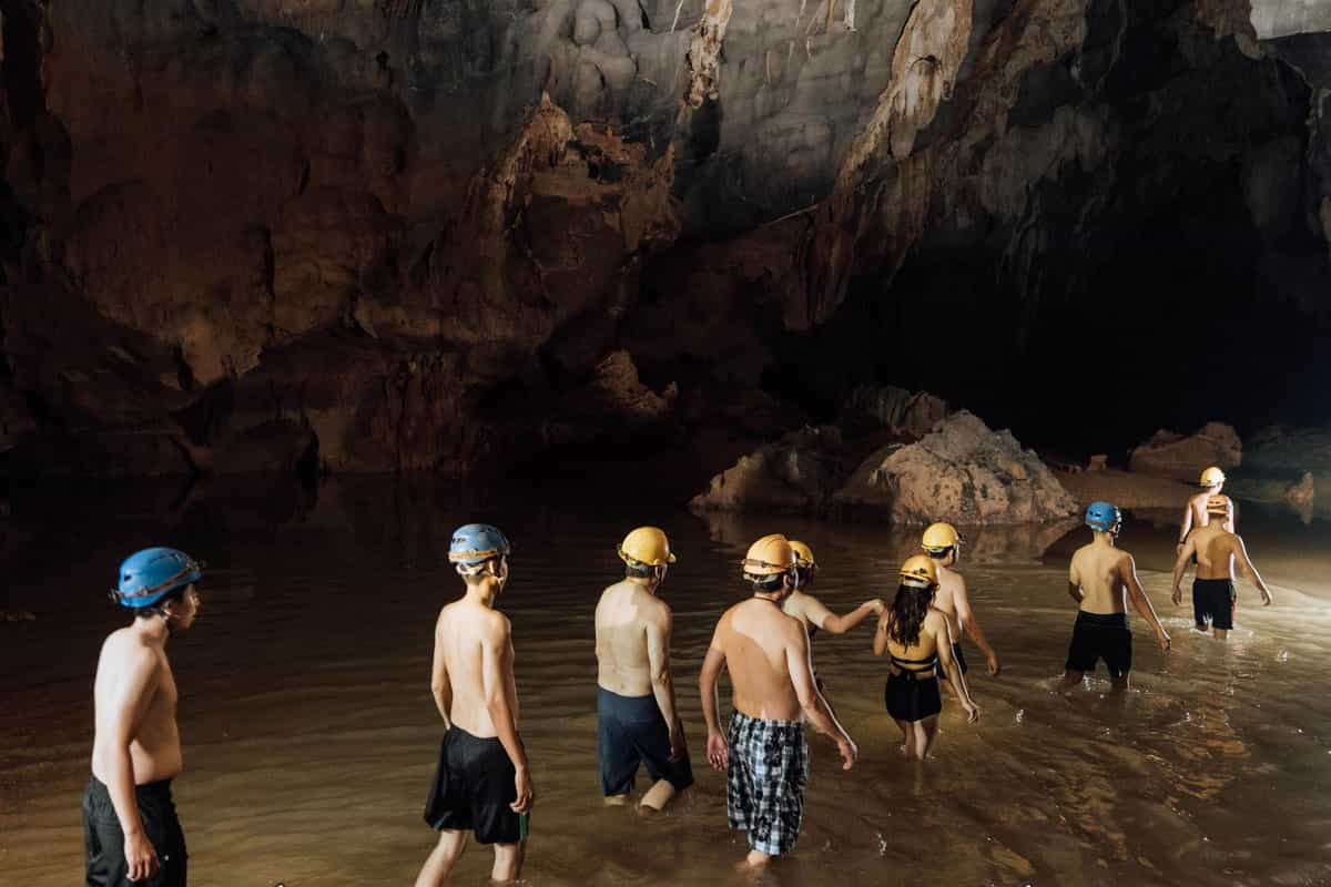 inside dark caves