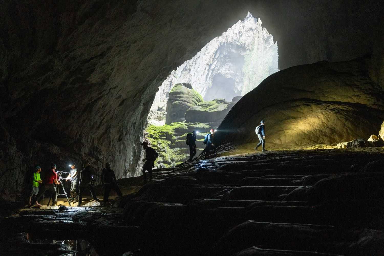 The BBC film crew delved into the vast world of Son Doong Cave.