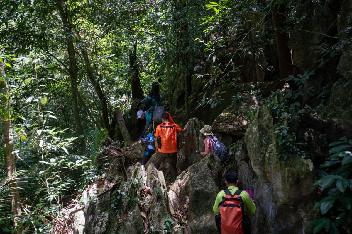 The tour requires participants to have good physical fitness to climb steep, slippery slopes.