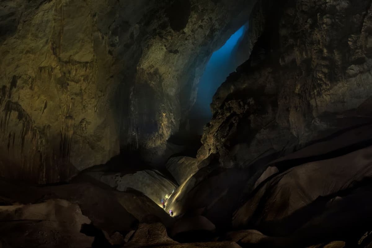 The grand Passchendaele Passage inside Son Doong Cave