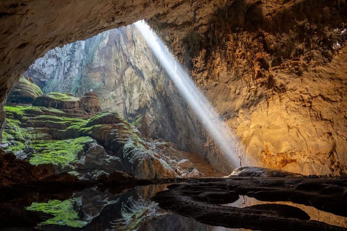 Son Doong Cave is the world’s largest natural cave, and any other large cave in the world could fit entirely inside it.